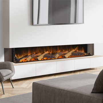 Legend Nero 1500 Inset 1-2-3 Sided Electric Fire