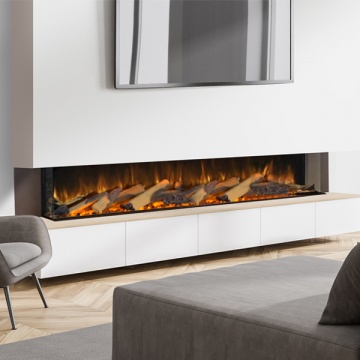 Legend Nero 1500 Inset 1-2-3 Sided Electric Fire