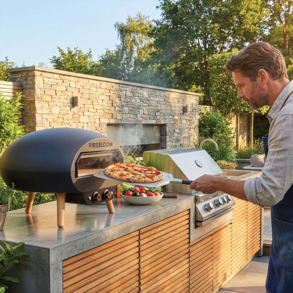Firebloom EP03 Tabletop Electric Pizza Oven – Compact 400°C Pizza