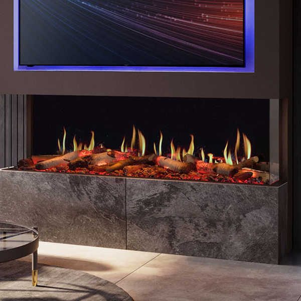 Fusion fireplace tv stand store
