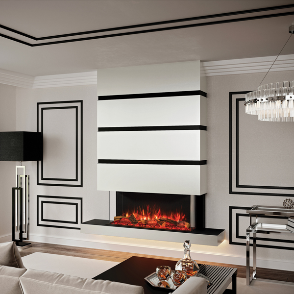 Onyx Avanti 110RW Milazzo Electric Fireplace Suite