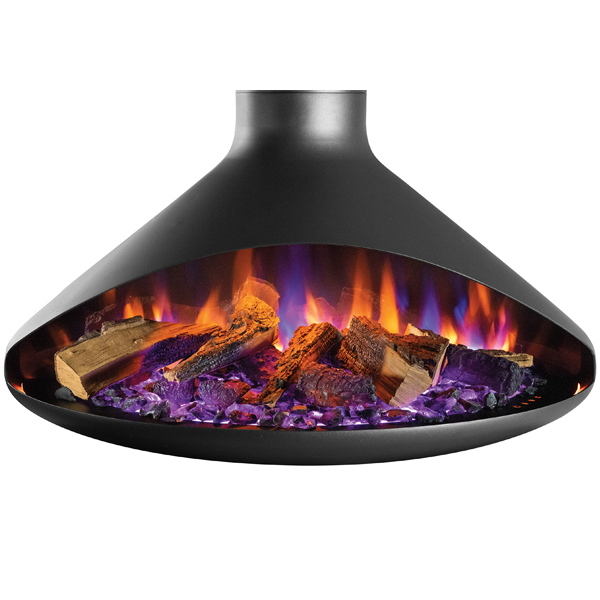 Onyx Orbit Suspended Electric Fire