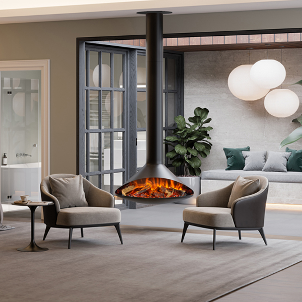 Onyx Orbit Suspended Electric Fire