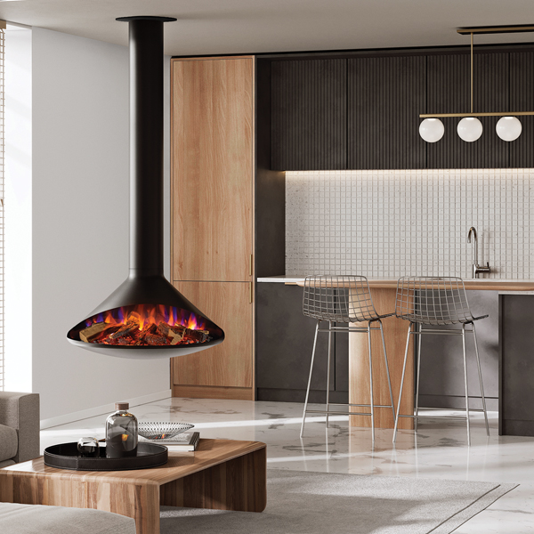 Onyx Orbit Suspended Electric Fire