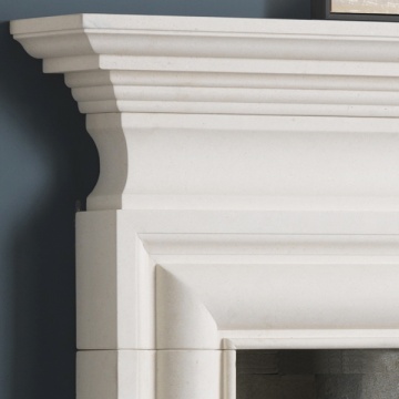 Penman Avellino Limestone Fireplace