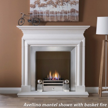 Penman Avellino Limestone Fireplace