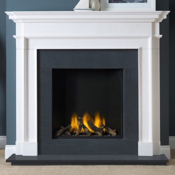 Penman Aversa Limestone Fireplace