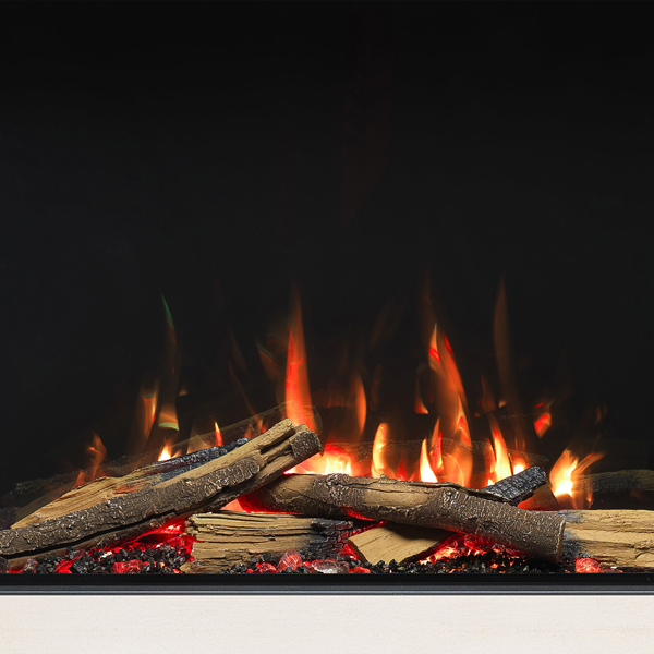 Pureglow Thurlestone with Chelsea 750VS Limestone Electric Fireplace Suite