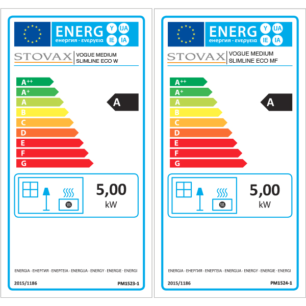 Stovax Vogue Medium Slimline Eco Multi-Fuel Stove