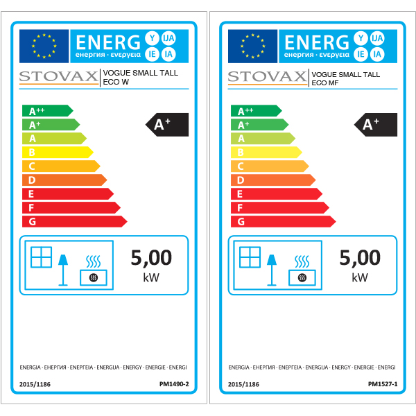 Stovax Vogue Small T Tall Eco Wood Burning / Multi-Fuel Stove