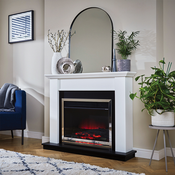 Suncrest Antigua Electric Fireplace Suite