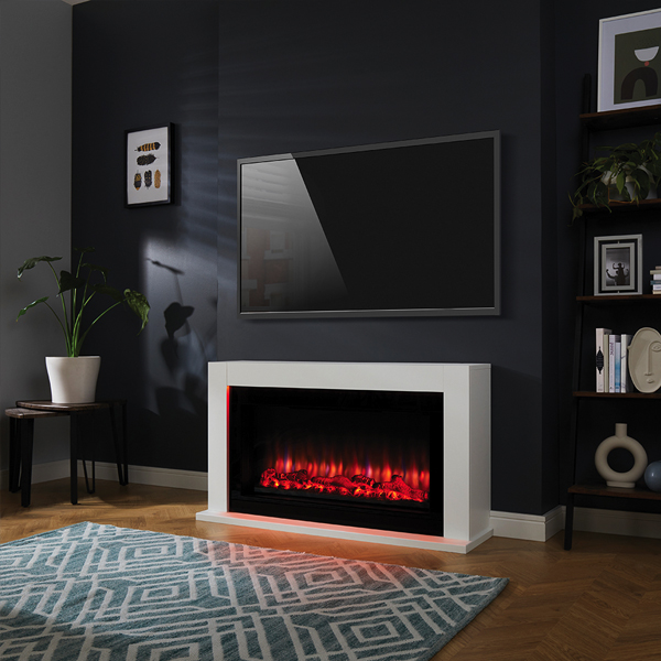 Suncrest Lumley Electric Fireplace Suite