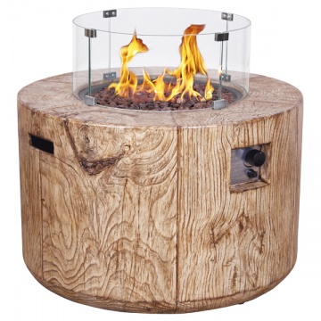 Verano Round Outdoor Gas Fire Pit Table