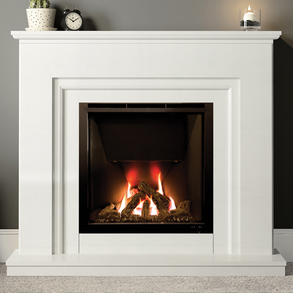 Wildfire HE 900 Avellino Marble Gas Fire Suite | Flames.co.uk
