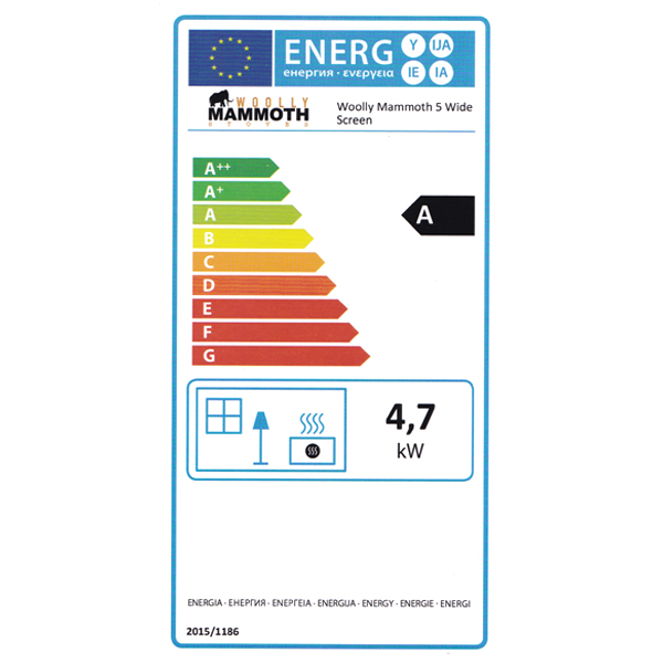 Woolly Mammoth 5 Widescreen Mk2 Wood Burning / Multi-Fuel Stove