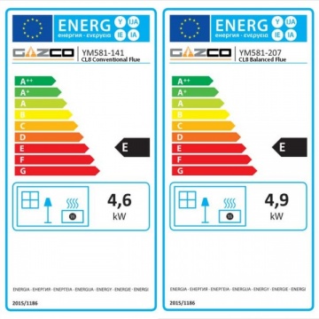 Yeoman Gazco CL8 Balanced Flue Gas Stove