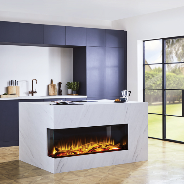 Charlton & Jenrick iRange i1250e Deep 1-2-3 Sided Electric Fire