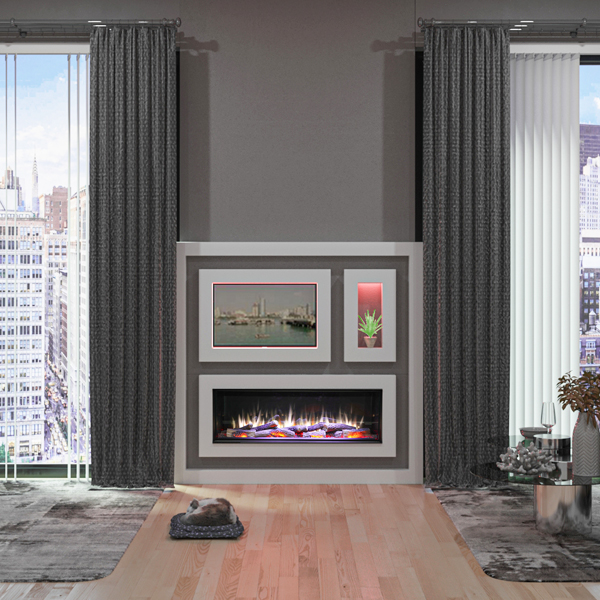 Charlton & Jenrick iRange i1250e Deep 1-2-3 Sided Electric Fire