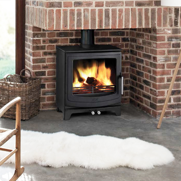 AGA Ellesmere EC5W Wide MultiFuel Stove Flames.co.uk