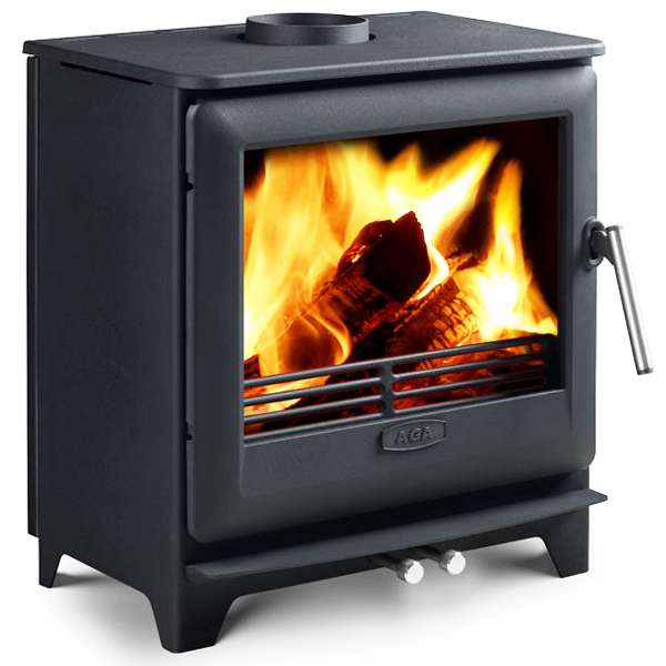 AGA Ludlow EC5W Wide MultiFuel Stove Flames.co.uk