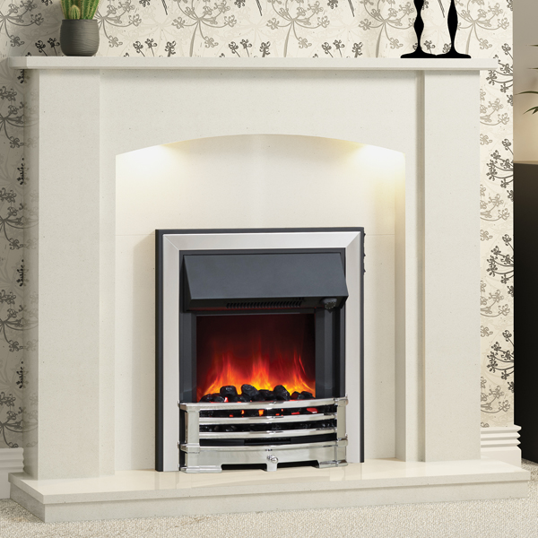 Be Modern Somerton Marble Fireplace Flames Co Uk