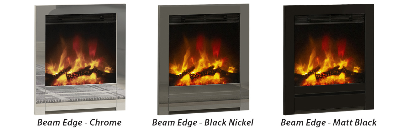 Beam Edge electrric fire colours