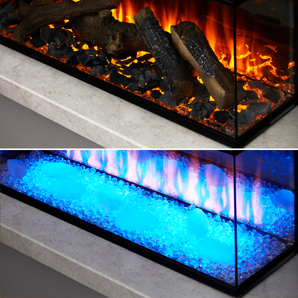 British Fires New Forest 870 Electric Fire Flames.co.uk