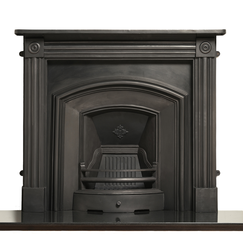 Carron London Plate Cast Iron Fireplace Insert | Flames.co.uk