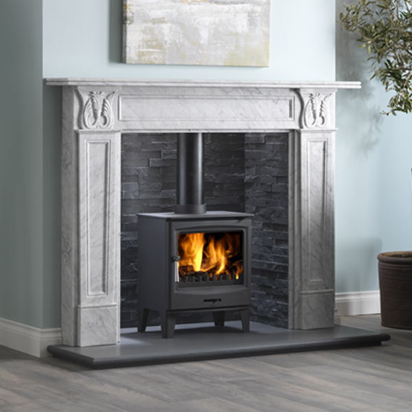 Cast Tec Horizon 5 Wide Wood Burning / MultiFuel Stove Flames.co.uk