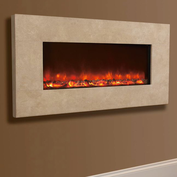 Celsi Electriflame XD Travertine Wall-Mounted Electric Fire