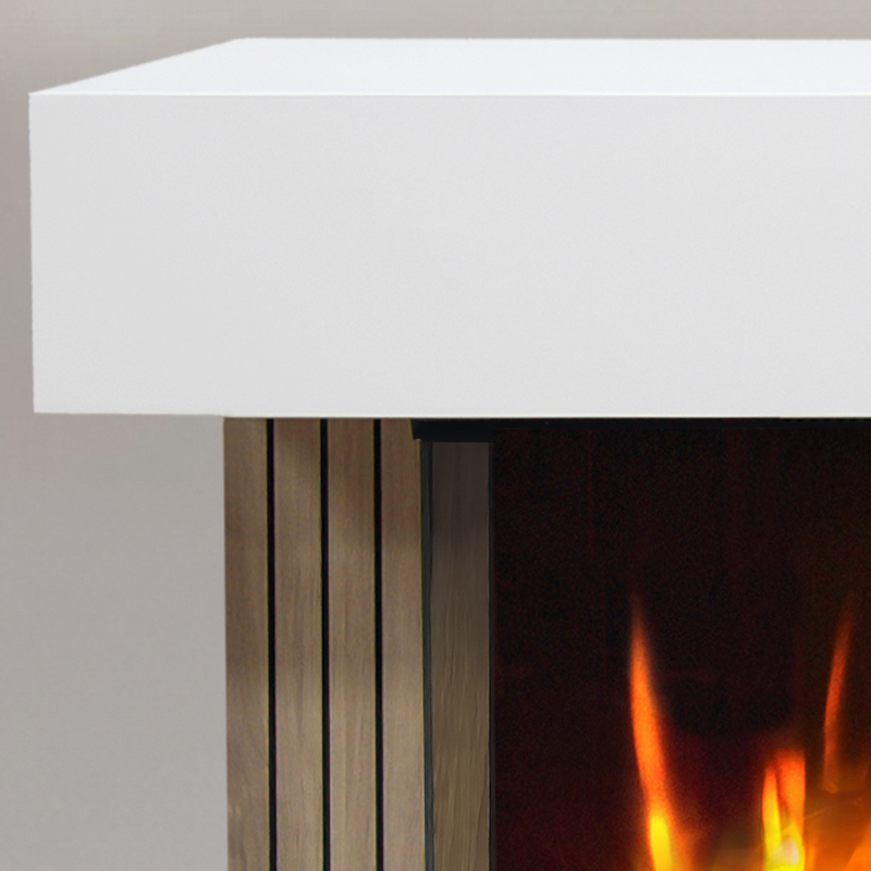 Celsi DLX 1000 Monroe 3-Sided Glass Smart Electric Fireplace Suite