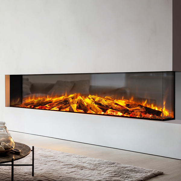 Celsi DLX 2000 Built-In 3-Sided Glass Smart Electric Fire