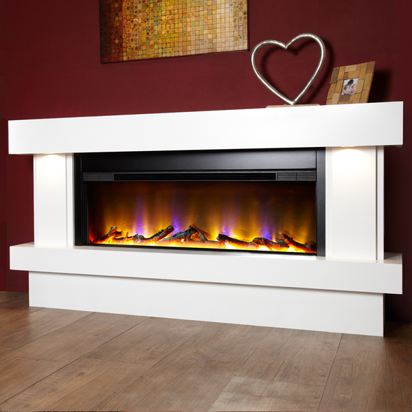 Celsi Electriflame VR Orbital Illumia Electric Fireplace Suite