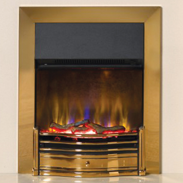 Buy Dimplex Kansas Brass Optiflame Electric Inset Fire from the Next UK  online shop