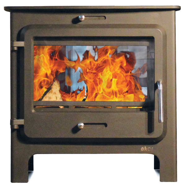 Ekol Clarity Double Sided MultiFuel / Wood Burning Stove Flames.co.uk