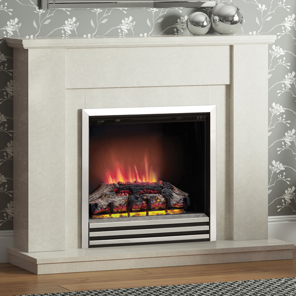 Elgin Hall Cotsmore Marble Electric, Marble Electric Fireplace Suites