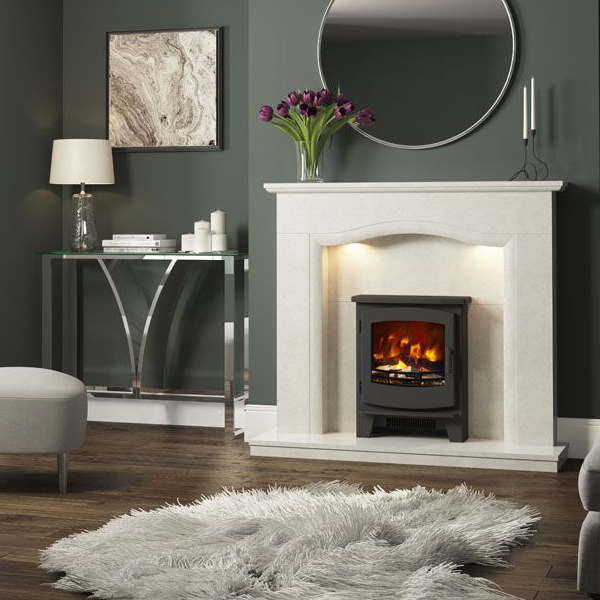 FLARE Beacon Inset Electric Stove Small Flames.co.uk