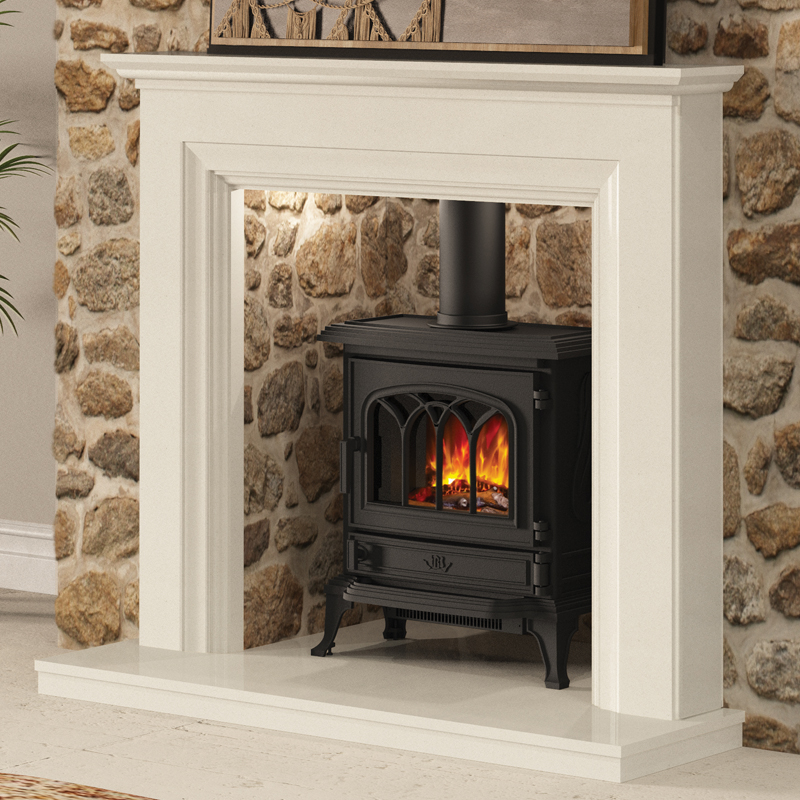 Elgin & Hall Odella Inglenook Marble Fireplace | Flames.co.uk
