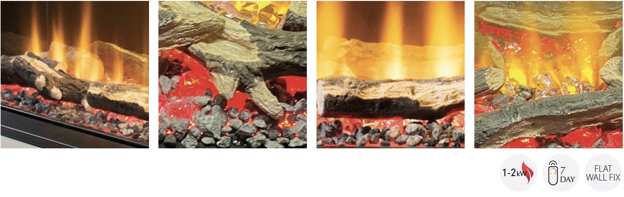 FLARE Avant 750 Electric Fireplace Features