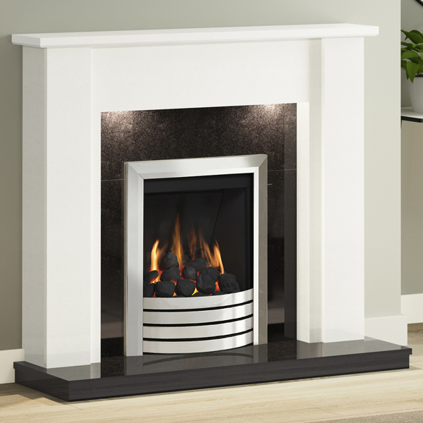 FLARE Collection by Be Modern Elda Marble Fireplace