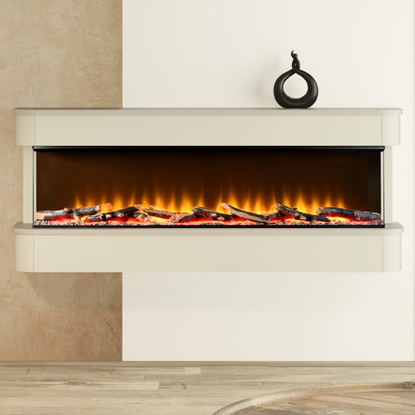 FLARE Collection by Be Modern Juliette 1250 Wall Mounted Electric Fireplace Suite