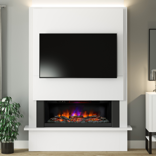 FLARE Collection by Be Modern Oxton Chimney Breast Electric Fireplace