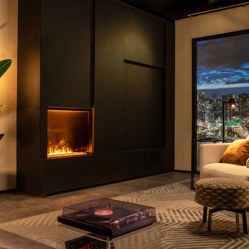 Faber e-MatriX Mood 800-650 I 1-Sided Electric Fireplace | Flames.co.uk