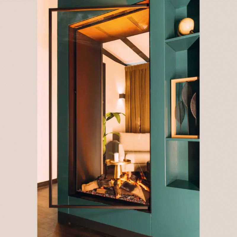 Faber e-MatriX Vertical 800-1600 ST Electric Fireplace | Flames.co.uk