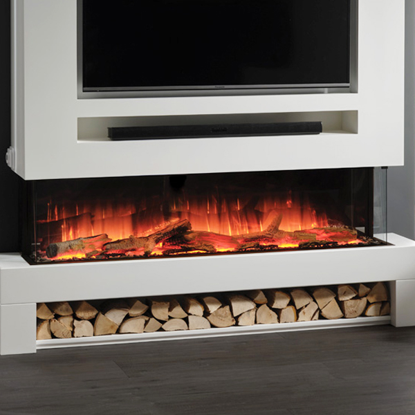 Flamerite Glazer 1500 3-Sided Electric Fire