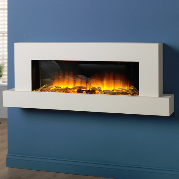 Flamerite Jaeger 1360 Wall Mounted Electric Fireplace Suite