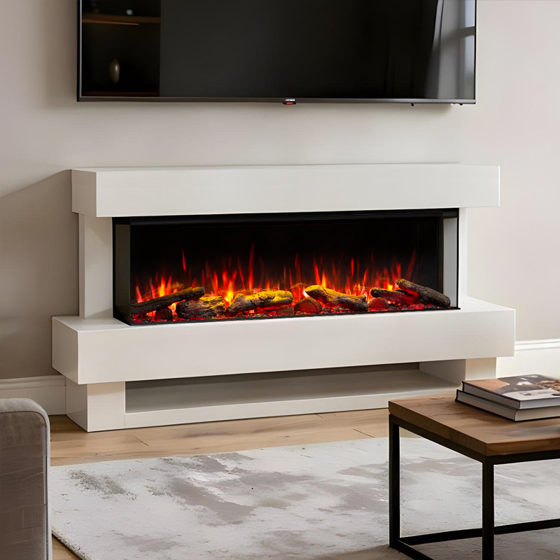Flames Camaro Freestanding Electric Fireplace Suite | Flames.co.uk