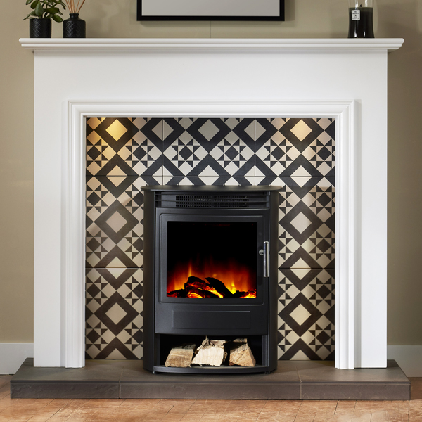 Flametek Capella Electric Fireplace Suite