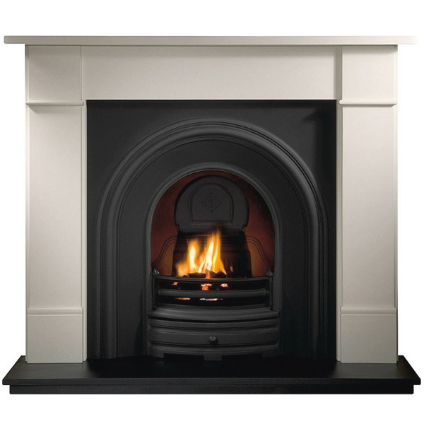 Gallery Brompton 56'' Agean Limestone Fireplace (Crown)