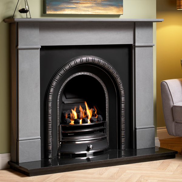 Gallery Brompton 56'' Persian Limestone Fireplace